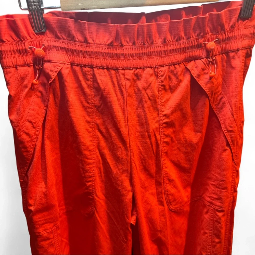 Athleta Trekkie High Rise Parachute Pants in Vermillion Orange - Picture 3 of 6